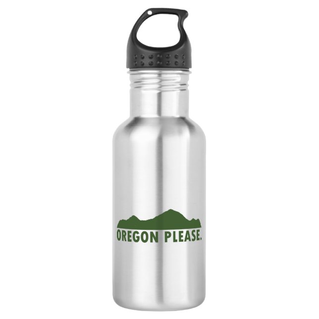 Oregon Please Stainless Steel Water Bottle (Front)