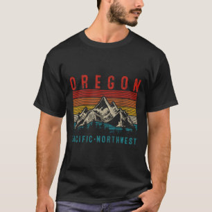 Oregon Pnw Vintage Usa America Souvenir T-Shirt
