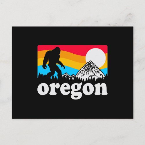 Oregon Pride Bigfoot Mountains Vintage Postcard