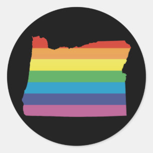 oregon pride. classic round sticker