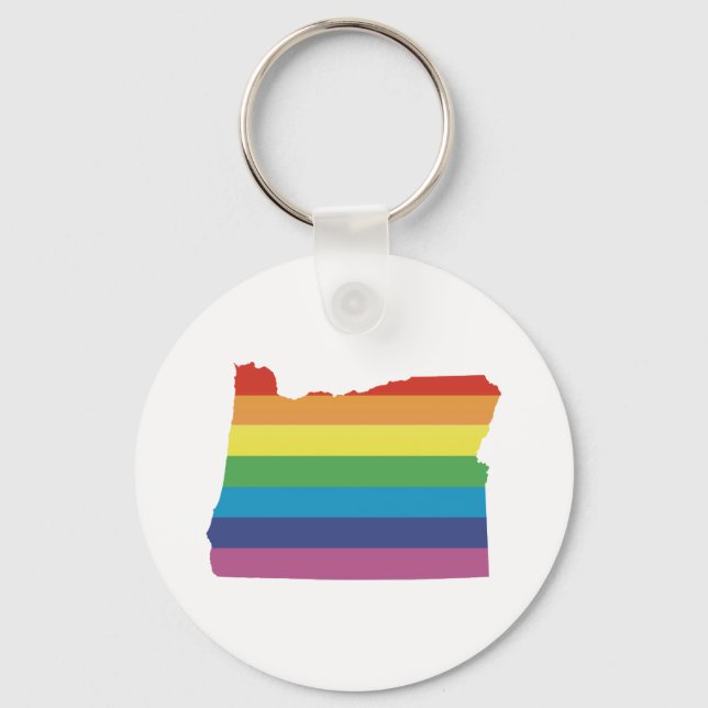 oregon pride. keychain (Front)