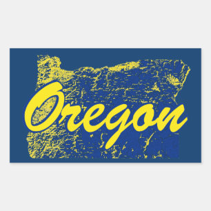 Oregon Rectangular Sticker