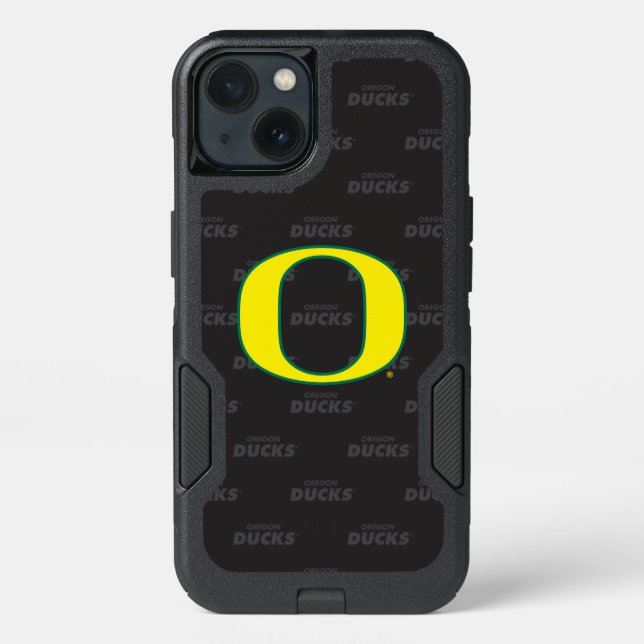 Oregon | Repeating Black Pattern Otterbox iPhone Case (Back)