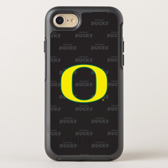 Oregon | Repeating Black Pattern Otterbox iPhone Case (Back)