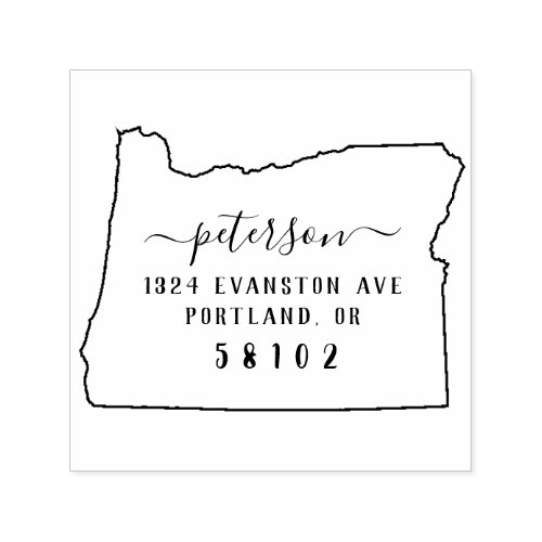 Oregon Return Address Stamp Self_Inking