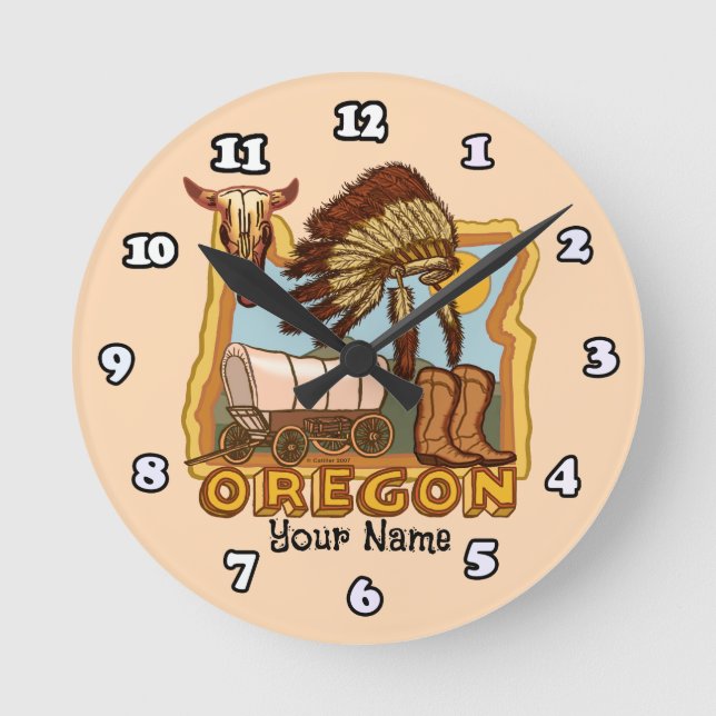 Oregon Round Clock (Front)