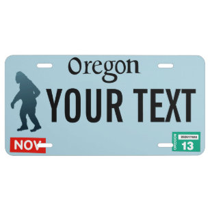 Custom Bigfoot Carrying Pizza License Plate By Fashionfree