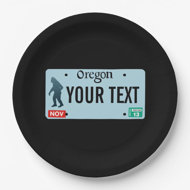 Oregon Sasquatch License Plate (Front)