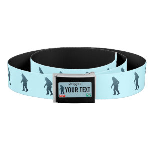 Oregon Sasquatch License Plate Belt