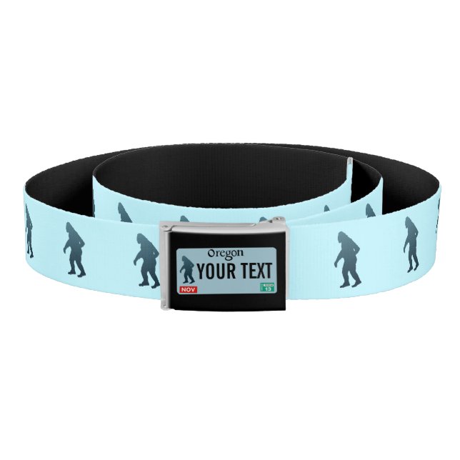 Oregon Sasquatch License Plate Belt (Coil)
