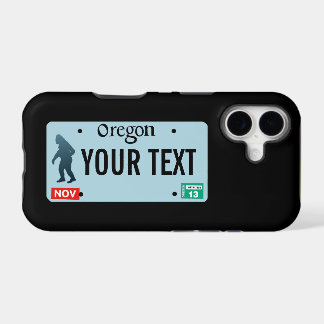 Oregon Sasquatch License Plate iPhone 17 Case