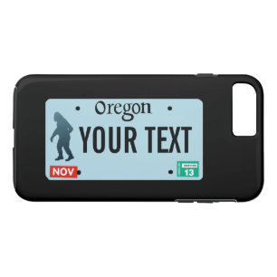 Oregon Sasquatch License Plate iPhone 8 Plus/7 Plus Case