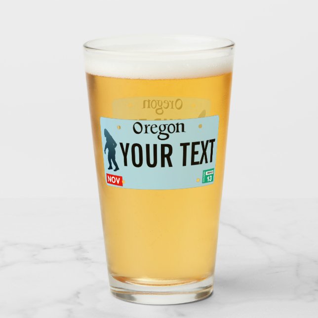 Oregon Sasquatch License Plate Glass (Front Filled)