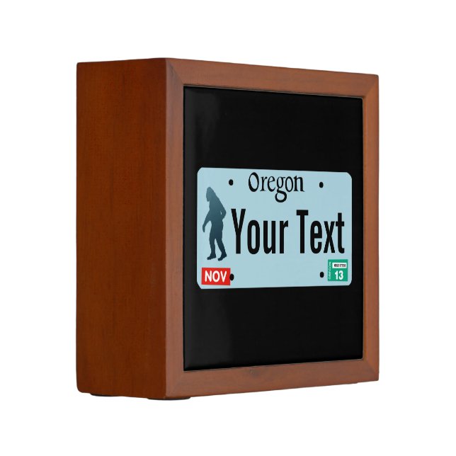 Oregon Sasquatch License Plate Pencil/Pen Holder (Left)