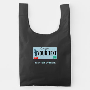 Oregon Sasquatch License Plate Reusable Bag