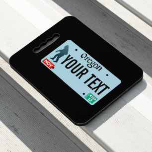 Oregon Sasquatch License Plate Seat Cushion