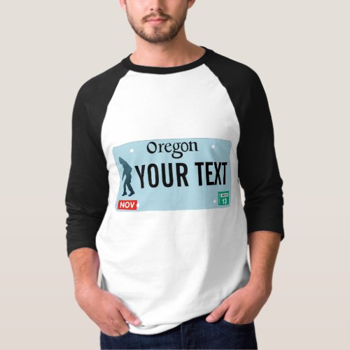 Oregon Sasquatch License Plate T_Shirt