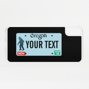 Oregon Sasquatch License Plate iPhone XS Case