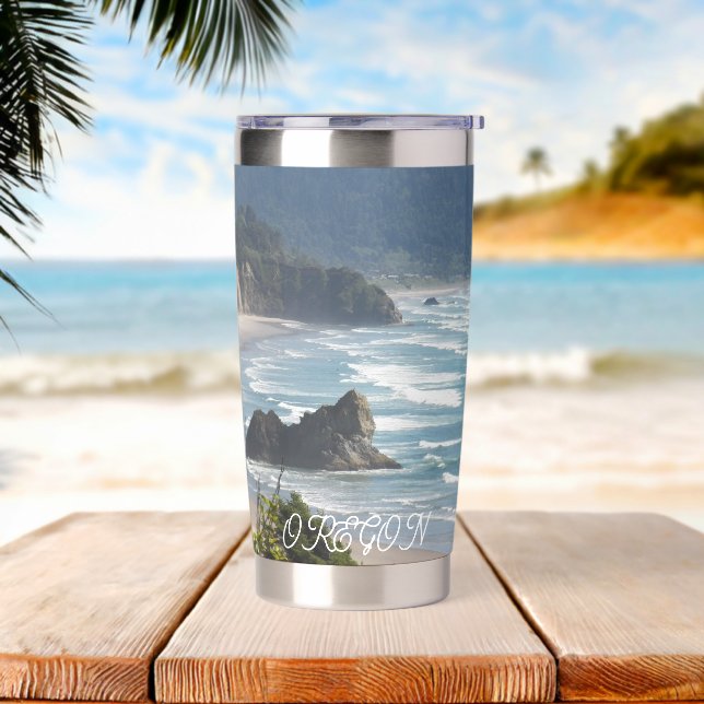 Oregon Scenic Coastal Seascape Insulated Tumbler (Beach)