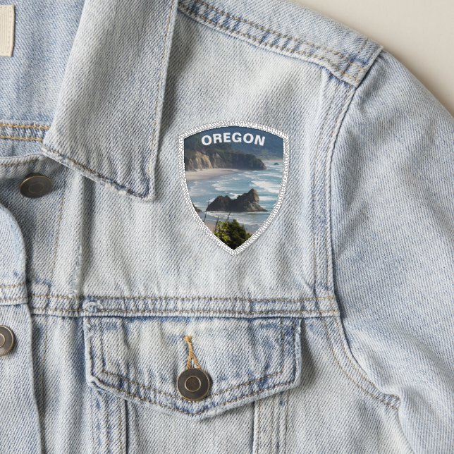 Oregon Scenic Coastline Photo Patch (On Jacket)
