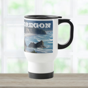 Oregon Scenic Coastline Photo Travel Mug