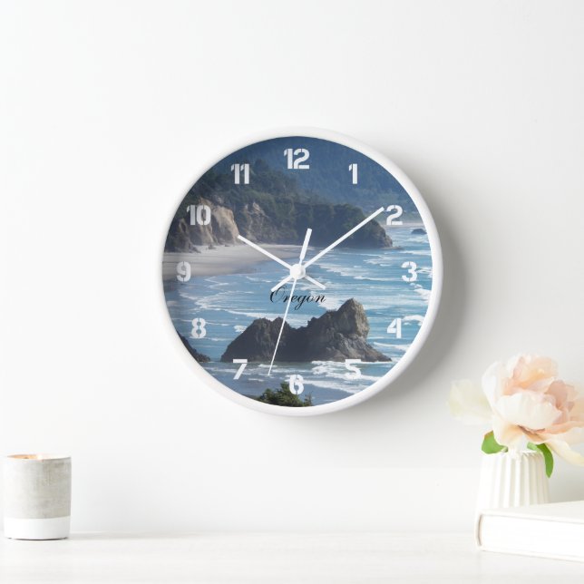Oregon Scenic Coastline Seascape Clock (Home)