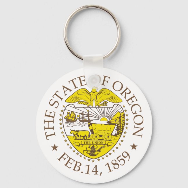 Oregon sign keychain (Front)