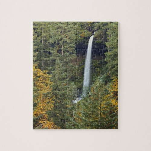 Oregon Silver Falls State Park North Falls Jigsaw Puzzle