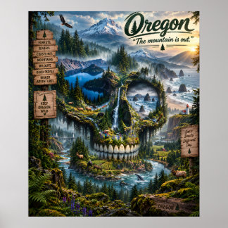 Oregon Skull Art Print | State of Mind