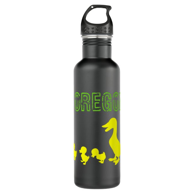 Oregon souvenir  stainless steel water bottle (Front)