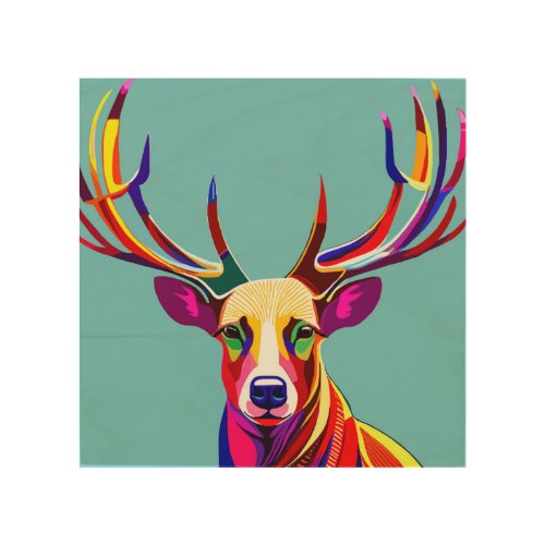 Oregon Stag Wood Wall Art