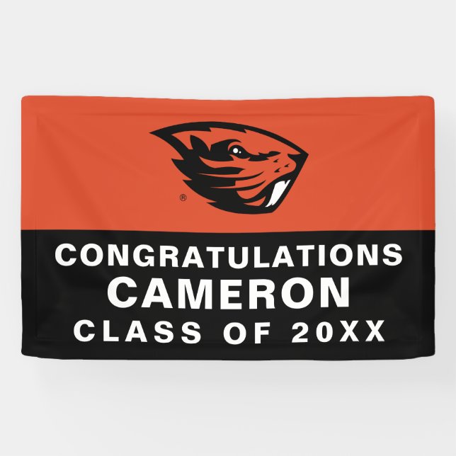 Oregon State Beavers | Beaver Head Banner (Horizontal)