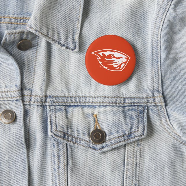 Oregon State Beavers | Beaver Head Button (In Situ)