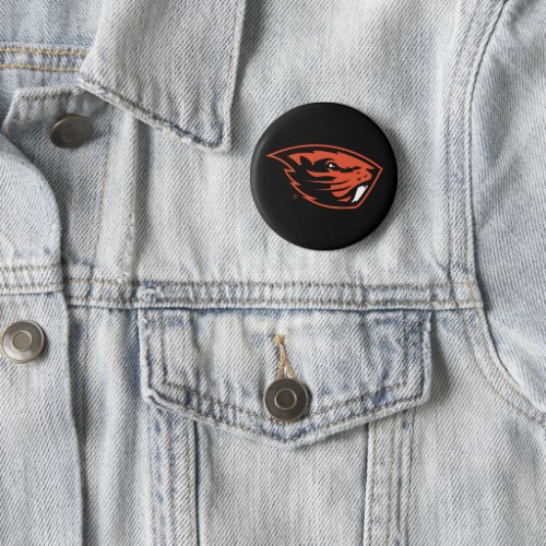 Oregon State Beavers  Beaver Head Button