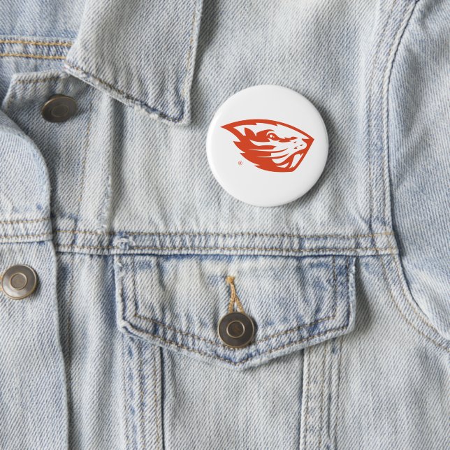 Oregon State Beavers | Beaver Head Button (In Situ)