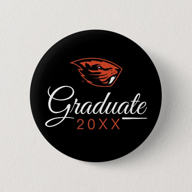 Oregon State Beavers | Beaver Head Button (Front)