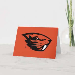 Oregon State Beavers   Beaver Head Card