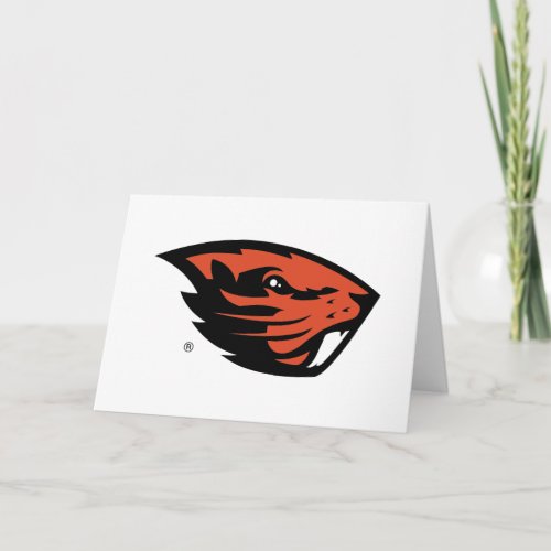 Oregon State Beavers  Beaver Head Card