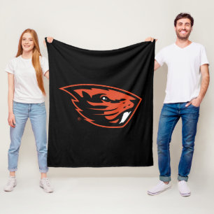 Oregon State Beavers Beaver Head Fleece Blanket