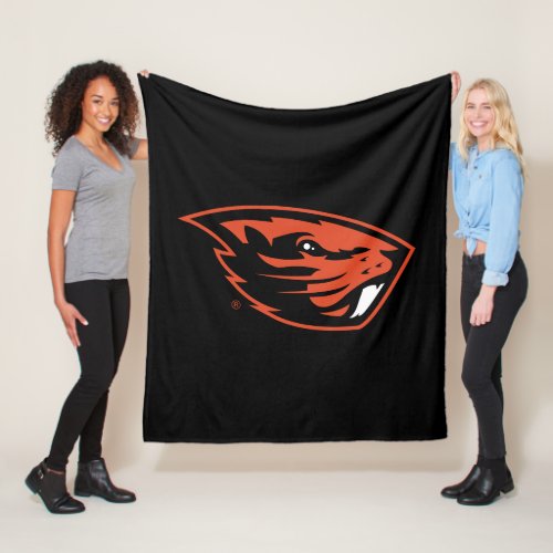 Oregon State Beavers  Beaver Head Fleece Blanket