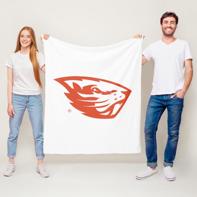Oregon State Beavers | Beaver Head Fleece Blanket (In Situ)