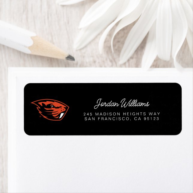 Oregon State Beavers | Beaver Head Label (Insitu)