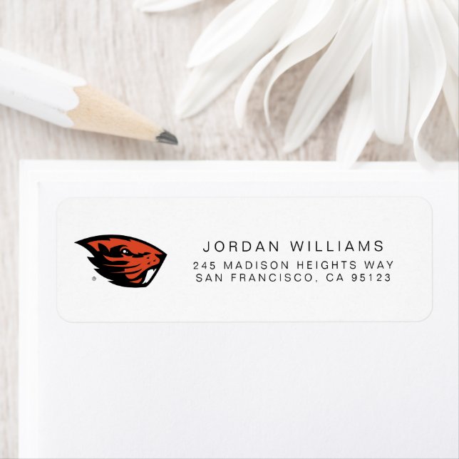 Oregon State Beavers | Beaver Head Label (Insitu)