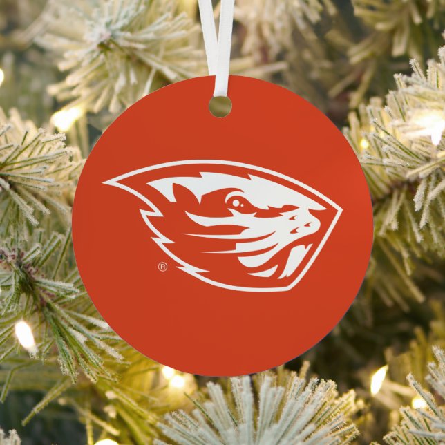 Oregon State Beavers | Beaver Head Metal Ornament (Insitu)
