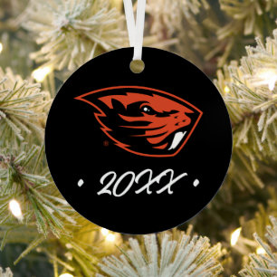 Oregon State Beavers Beaver Head Metal Ornament