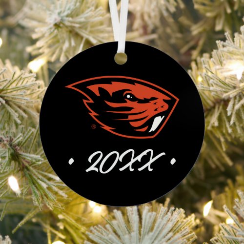 Oregon State Beavers  Beaver Head Metal Ornament