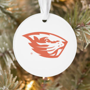 Oregon State Beavers Beaver Head Ornament