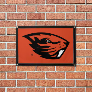 Oregon State Beavers Beaver Head Pennant