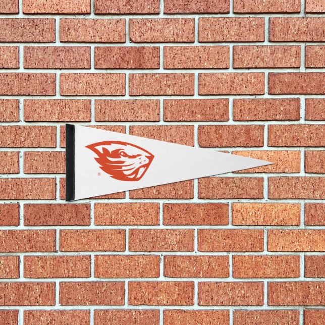 Oregon State Beavers | Beaver Head Pennant Flag (Front)