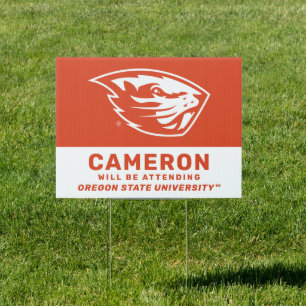 Oregon State Beavers   Beaver Head Sign